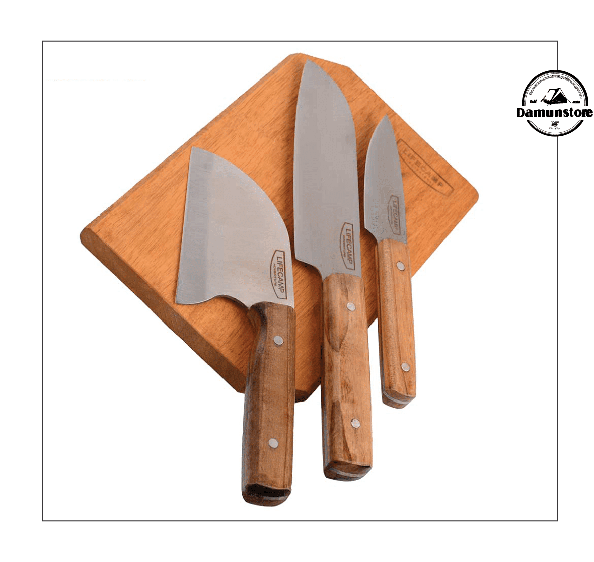 ست ساطور و چاقو  لایف کمپ مدل صربستانی 4 تکه