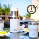 ست فلاسک و لیوان دوجداره 1200 میلی‌لیتری