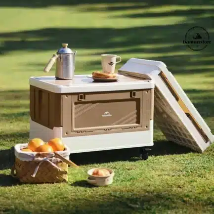 جعبه چرخ‌دار نیچرهایک مدل CNK2350XB012 (ذخیره‌سازی تاشو ۴۲ لیتری)