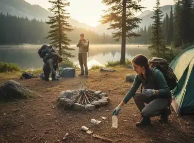 طبیعت‌ گردی بدون زباله