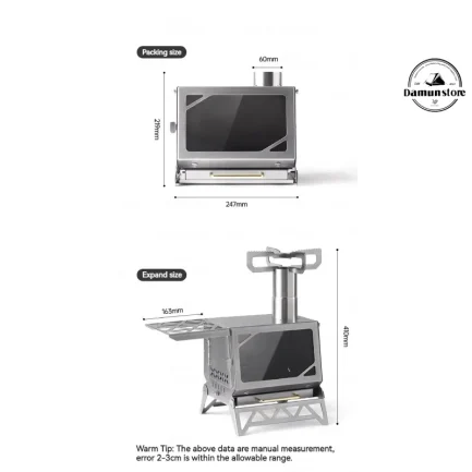 اجاق هیزمی نیچرهایک Ice Field Elf Firewood Stove مدل CNK2300CW020