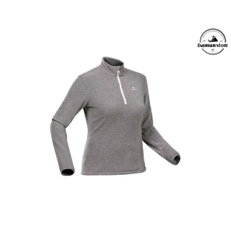 پلار نیم زیپ زنانه کچوا مدل Quechua NH100