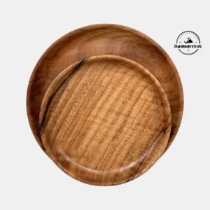 بشقاب چوبی گردو (دست‌ساز)