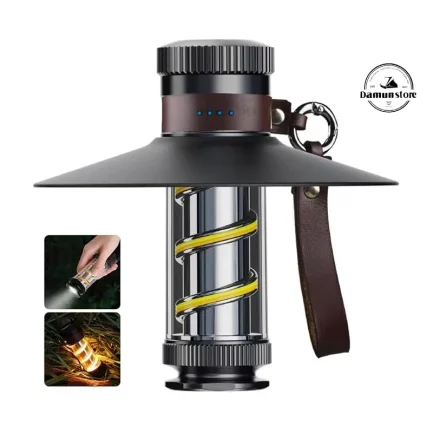 چراغ کمپینگ با نور خورشید و محیط روشن بلک داگ مدل BLACKDOG CBD2550ZM014
